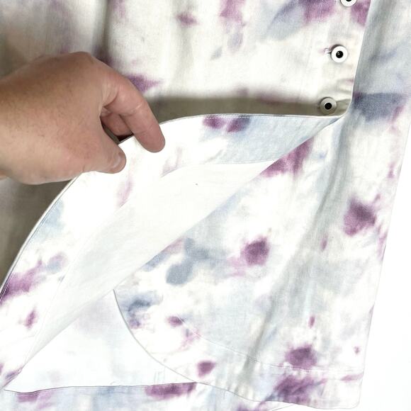 NWT ANTHROPOLOGIE Kimmie Tie Dye
Button front Wrap Tulip Skirt size 4 - Picture 3 of 6